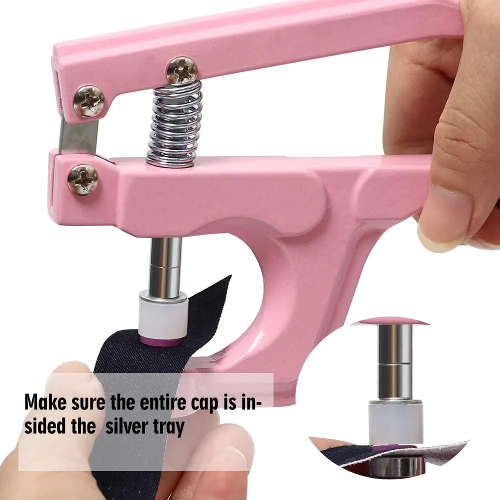 Snap Fasteners Button With Pliers Tool, Plastic Metal Snaps No-Sew Buttons For Clothes, Wallets And Sewing
Snap Fasteners Button With Pliers Tool, Plastic Metal Snaps No-Sew Buttons For Clothes, Wallets And Sewing