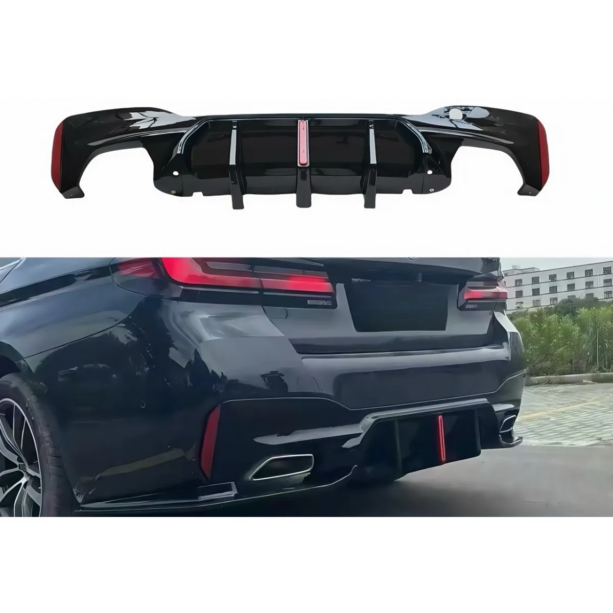 For BMW G30 G38 2018-2023 Car Rear Bumper Splitter Diffuser Spoiler Bumper Protector Corner Trim Car Accessories Tunning Part
For BMW G30 G38 2018-2023 Car Rear Bumper Splitter Diffuser Spoiler Bumper Protector Corner Trim Car Accessories Tunning Part