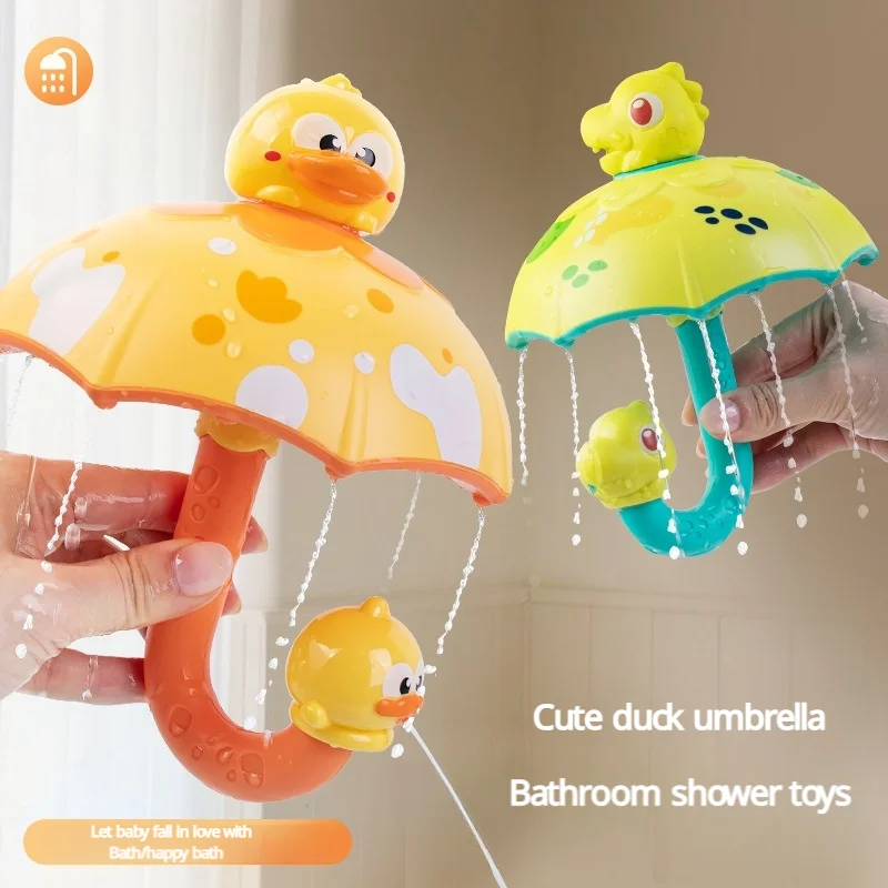 Kids Dinosaur Duck Umbrella Shower Children's Water Spray Bath Toy Spinning Fun Parent-Child Interactive Bath Toys
Kids Dinosaur Duck Umbrella Shower Children's Water Spray Bath Toy Spinning Fun Parent-Child Interactive Bath Toys