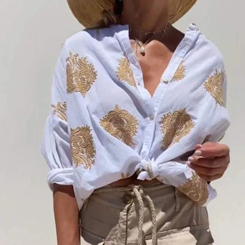 Fashion Elegant Long Sleeve Print Blouse Women's Shirts 2024 Spring Summer Temperament Tops Casual Loose Street Shirt Blusas
Fashion Elegant Long Sleeve Print Blouse Women's Shirts 2024 Spring Summer Temperament Tops Casual Loose Street Shirt Blusas
