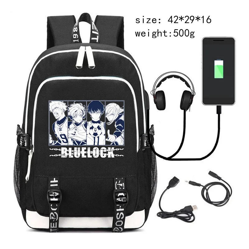 Teenager Anime Blue Lock Yoichi Isagi Schoolbag Boys Girls Shoulders Bag Nylon USB Charging Laptop Rucksack Men Outdoor Backpack
Teenager Anime Blue Lock Yoichi Isagi Schoolbag Boys Girls Shoulders Bag Nylon USB Charging Laptop Rucksack Men Outdoor Backpack