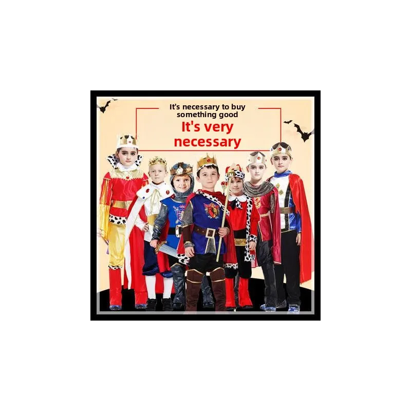 Princes Costume Boys Halloween King Cosplay Outfit Children's Prince Clothes Traditional Ethnic Stage Costume for Boys
Princes Costume Boys Halloween King Cosplay Outfit Children's Prince Clothes Traditional Ethnic Stage Costume for Boys