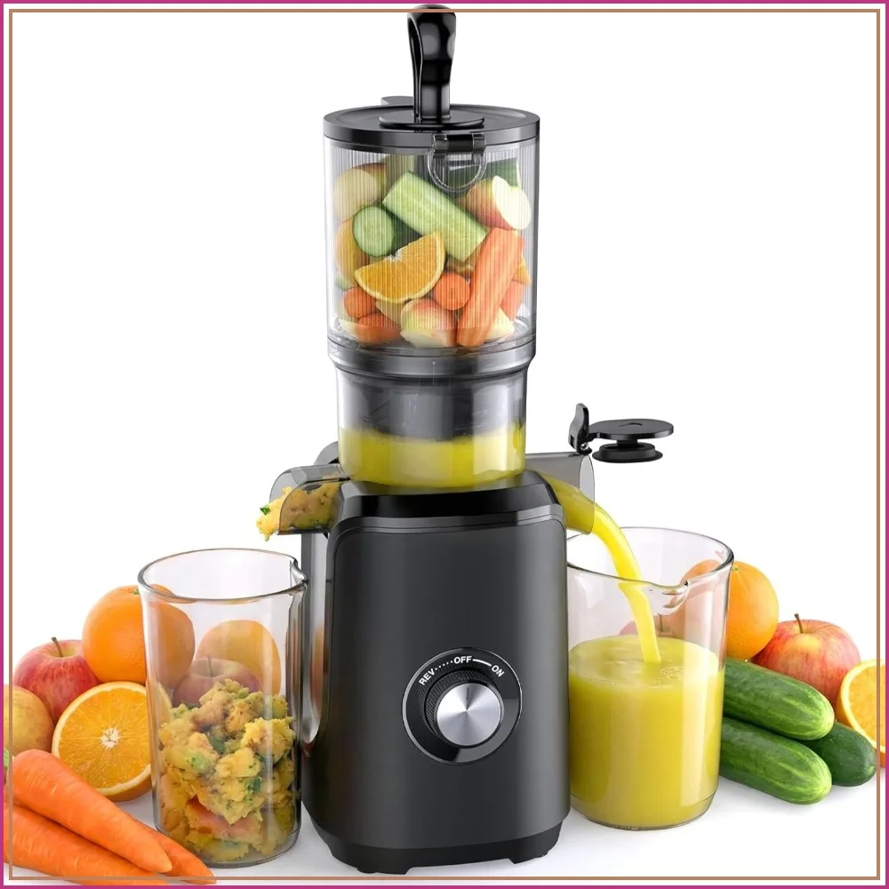 Cold Press Juicer Machine, Masticating Juicer High Juice Yield, Reverse Function, Stops Oxidation, Easy Clean for Veggies & Fruits
Cold Press Juicer Machine, Masticating Juicer High Juice Yield, Reverse Function, Stops Oxidation, Easy Clean for Veggies & Fruits
