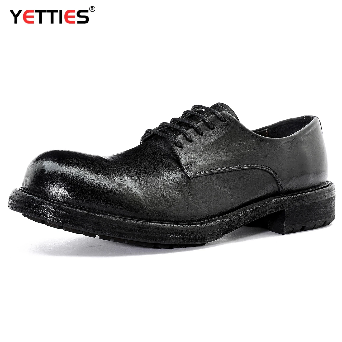 Men's Luxury Washed Vintage Horsehide Derby Shoes | Handmade Goodyear Welted Leather Sole | British Stitch Dress Footwear
Men's Luxury Washed Vintage Horsehide Derby Shoes | Handmade Goodyear Welted Leather Sole | British Stitch Dress Footwear