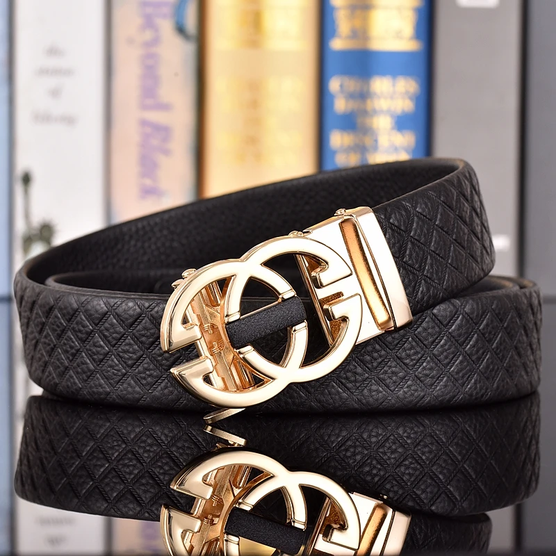 High Quality dermis Leather Men Belt Luxury Brand Designer Waistband Suit Jeans Formal Wear Famous Brand Automatic buckle Belts
High Quality dermis Leather Men Belt Luxury Brand Designer Waistband Suit Jeans Formal Wear Famous Brand Automatic buckle Belts