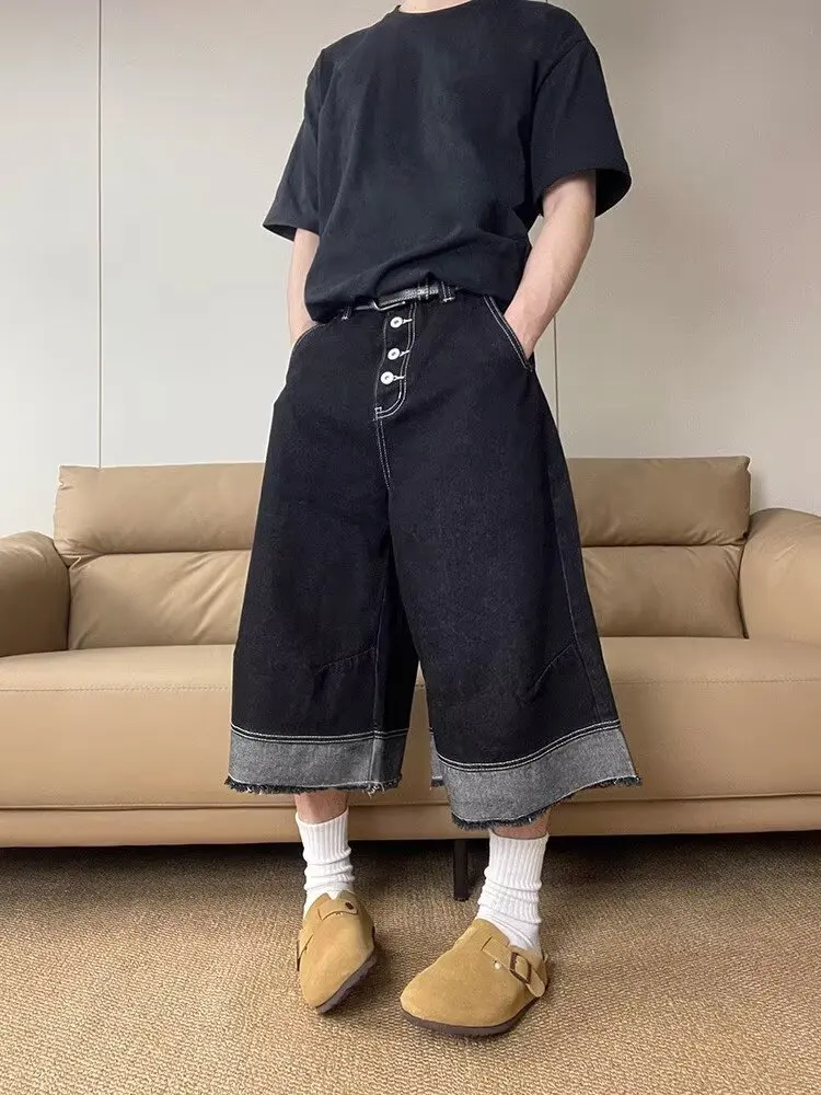 Американские ретро-джинсы с эффектом потертости, укороченные (7/8), унисекс, летние, модные, в уличном стиле, свободные, широкие, средней длины
Американские ретро-джинсы с эффектом потертости, укороченные (7/8), унисекс, летние, модные, в уличном стиле, свободные, широкие, средней длины