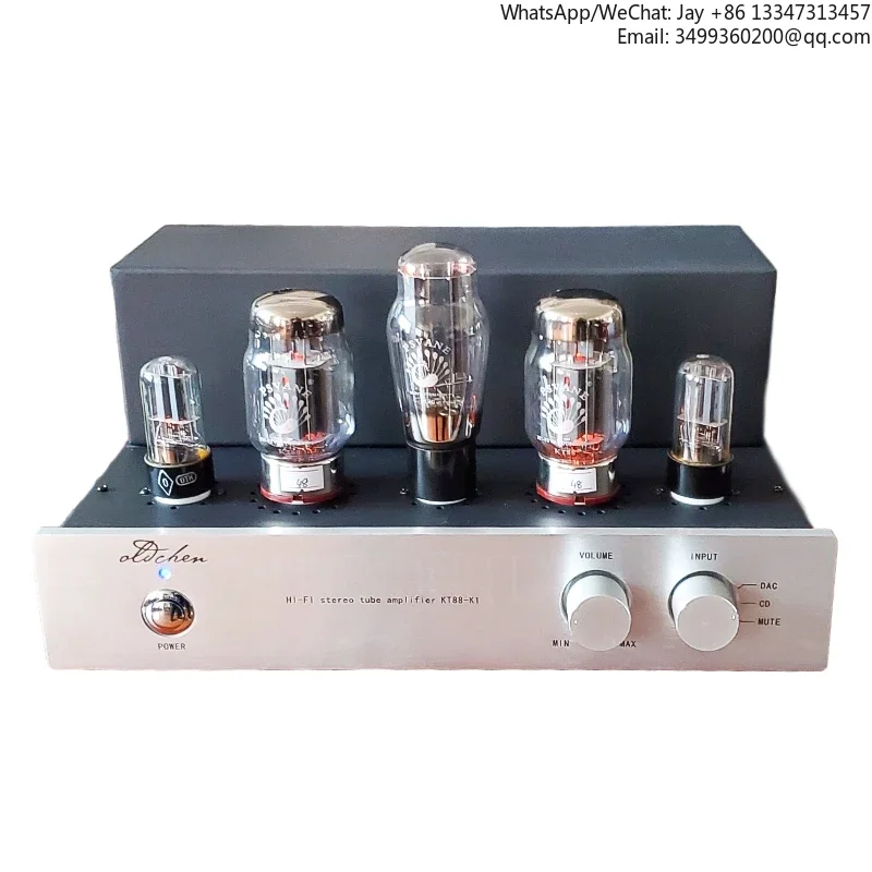 LaoChen KT88-K1 Tube Amplifier Class A HIFI Rated Output Power 15W*2 Output Impedance 4ohm/8ohm Frequency Response 20Hz --25kHz
LaoChen KT88-K1 Tube Amplifier Class A HIFI Rated Output Power 15W*2 Output Impedance 4ohm/8ohm Frequency Response 20Hz --25kHz