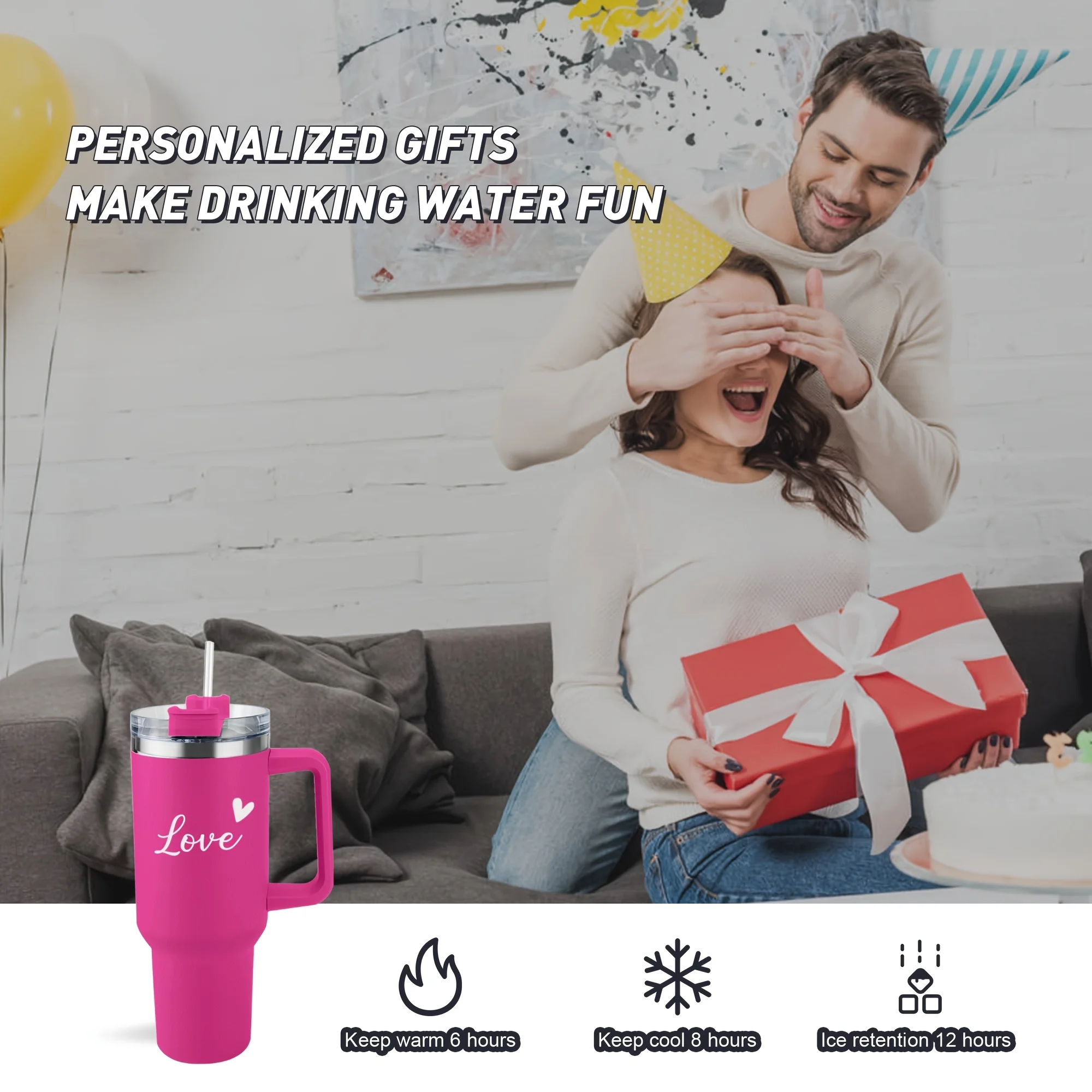 1pc Personalized Roller with Name And Text, 40 Ounce Insulated Cup with Handle, Lid, And Straw, Stainless Steel Large Vacuum Insulated - Customized Gifts for Friends, Mothers, Bridal Parties, Birthdays, And Teachers
1pc Personalized Roller with Name And Text, 40 Ounce Insulated Cup with Handle, Lid, And Straw, Stainless Steel Large Vacuum Insulated - Customized Gifts for Friends, Mothers, Bridal Parties, Birthdays, And Teachers