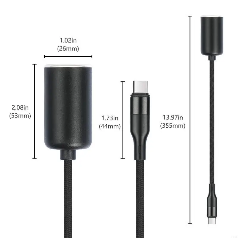 J6BC Type C Male to Cigarettes Converters 5V to 12V Output for Car Accessories and Power Supply
J6BC Type C Male to Cigarettes Converters 5V to 12V Output for Car Accessories and Power Supply