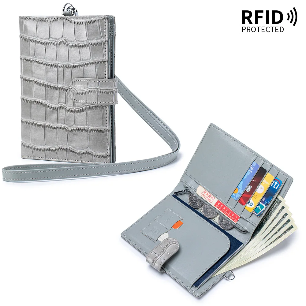 Alligator Pattern Genuine Leather Wallet RFID Protected Passport Holder with Neck Lanyard Travel Oranizer Purse Women
Alligator Pattern Genuine Leather Wallet RFID Protected Passport Holder with Neck Lanyard Travel Oranizer Purse Women
