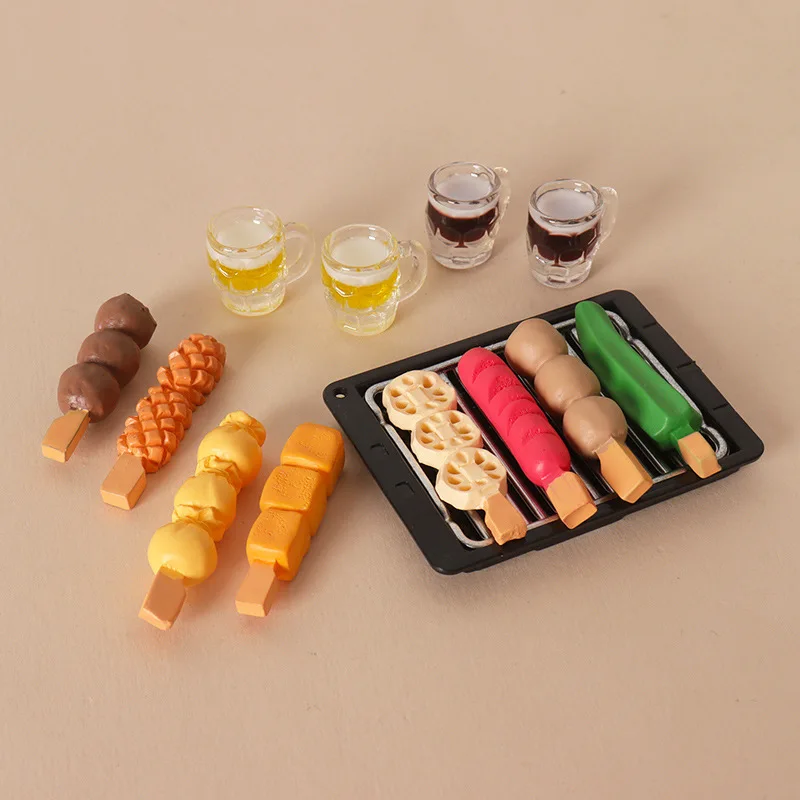 Dollhouse Mini BBQ Food Set,Grilled Skewers&Beer Cups,Simulation FoodTray,Dollhouse Kitchen SceneAccessory ShootingPorp
Dollhouse Mini BBQ Food Set,Grilled Skewers&Beer Cups,Simulation FoodTray,Dollhouse Kitchen SceneAccessory ShootingPorp