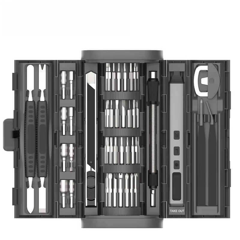 3.7V 83-Piece Multi-Functional Torque Adjustment Lithium Battery Powered DIY Cordless Electric Screwdriver Set
3.7V 83-Piece Multi-Functional Torque Adjustment Lithium Battery Powered DIY Cordless Electric Screwdriver Set