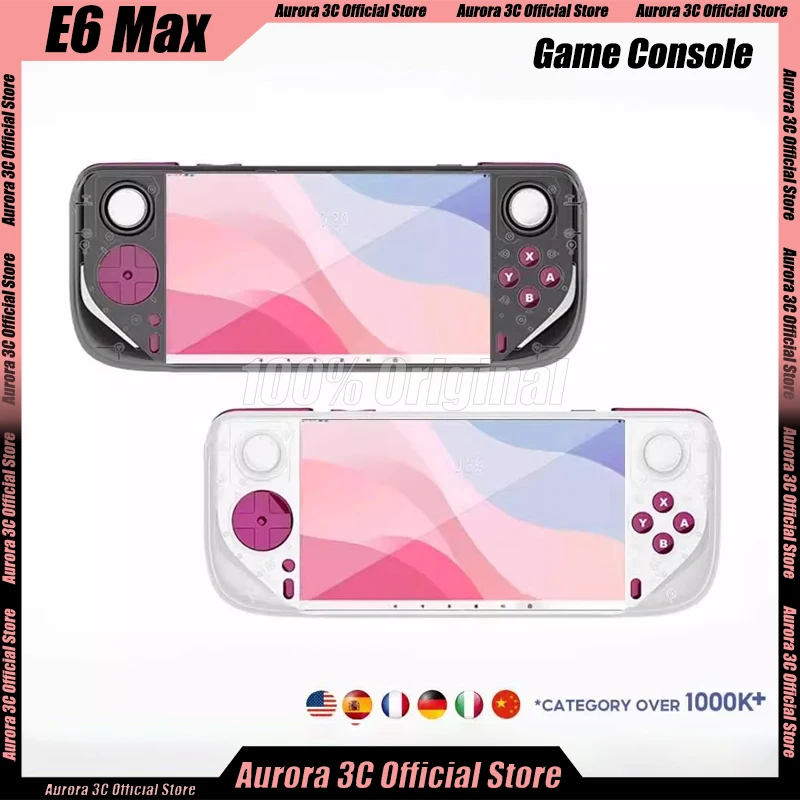 E6 MAX Game Console 5000mAh Hall Joystick Handheld Touch Screen 5Inch IPS 1280*720 DPI Game Consoles Support Projection Custom 
E6 MAX Game Console 5000mAh Hall Joystick Handheld Touch Screen 5Inch IPS 1280*720 DPI Game Consoles Support Projection Custom