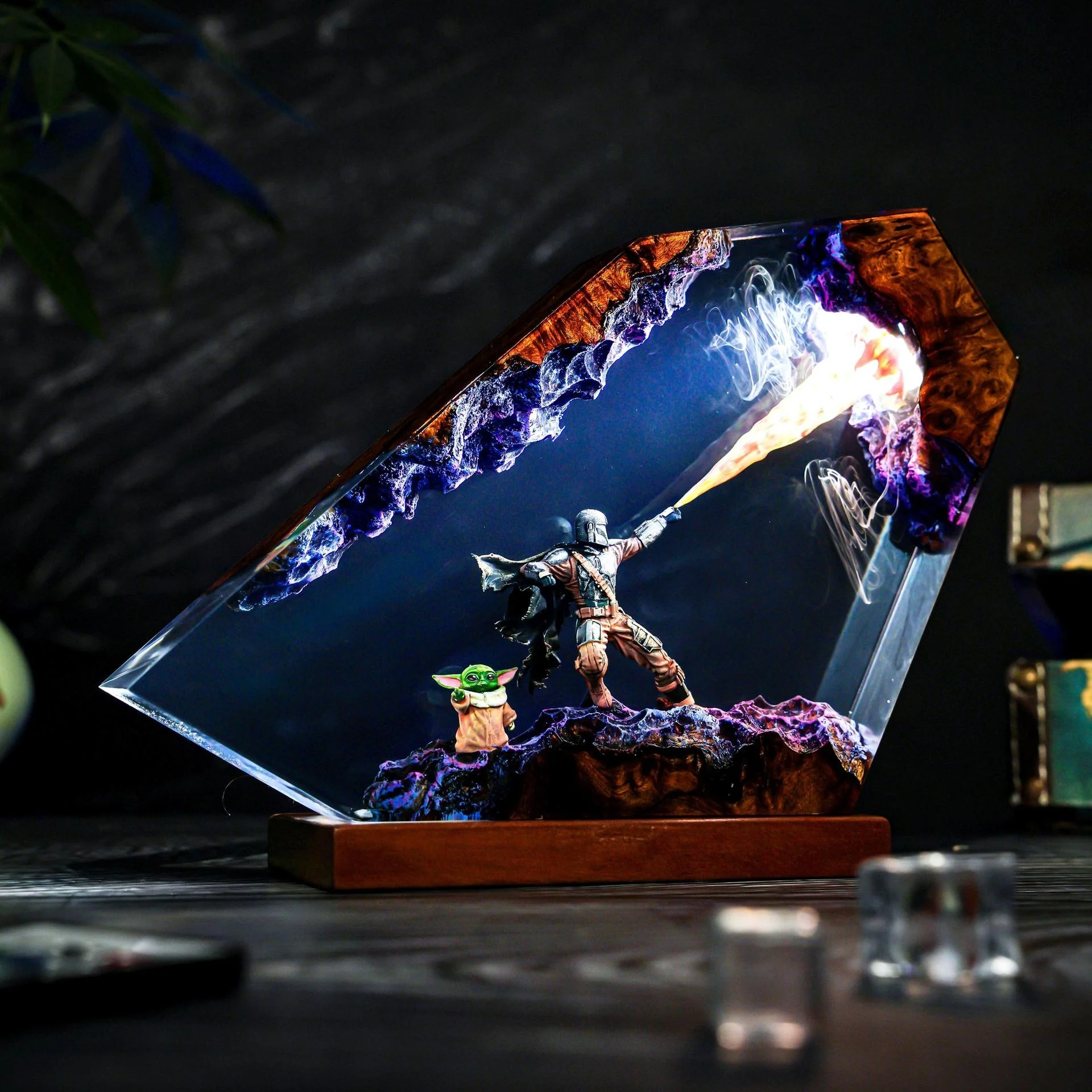 Star War Mandalorian Resin Art Lamp Craft Resin Finished Products Exquisite Home Decoration Ornaments
Star War Mandalorian Resin Art Lamp Craft Resin Finished Products Exquisite Home Decoration Ornaments