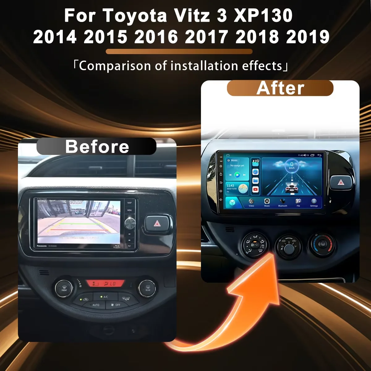 Android 16 Car Radio Multimedia Player For Toyota Vitz 3 XP130 2014 2015 2016 2017 2018 2019 Auto Carplay Stereo DSP BT Ai voice
Android 16 Car Radio Multimedia Player For Toyota Vitz 3 XP130 2014 2015 2016 2017 2018 2019 Auto Carplay Stereo DSP BT Ai voice