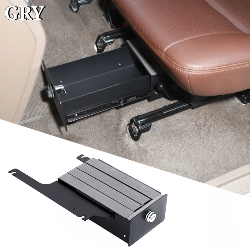 Car Under Driver Seat Safe Box Drawer Organizer For Toyota LC71 LC76 LC79 2007-2026 Aluminum Alloy Interior Car Accessories
Car Under Driver Seat Safe Box Drawer Organizer For Toyota LC71 LC76 LC79 2007-2026 Aluminum Alloy Interior Car Accessories