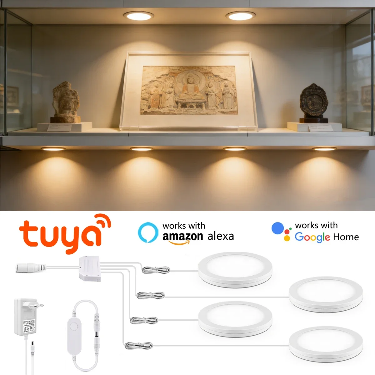 Светодиодный светильник Tuya с управлением через Wi-Fi, высокой яркостью, диммируемый, для подсветки под шкафы, потолочный светильник для выставочных залов, хранения, винных шкафов, 12В
Светодиодный светильник Tuya с управлением через Wi-Fi, высокой яркостью, диммируемый, для подсветки под шкафы, потолочный светильник для выставочных залов, хранения, винных шкафов, 12В
