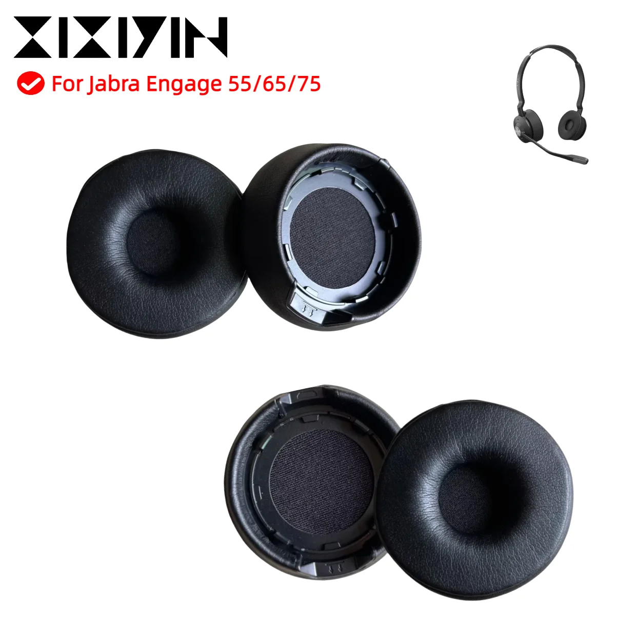 Replacement Ear Pad With plastic buckle For Jabra Engage 55/Engage 65/ 75 Stereo headphones Leather Ear Earmuffs Memory Foam
Replacement Ear Pad With plastic buckle For Jabra Engage 55/Engage 65/ 75 Stereo headphones Leather Ear Earmuffs Memory Foam