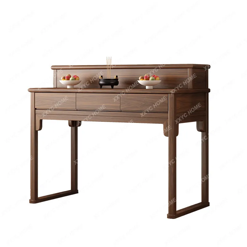 New Chinese-style offering table for Buddha Shrine Black Walnut Guanyin Bodhisattva
New Chinese-style offering table for Buddha Shrine Black Walnut Guanyin Bodhisattva