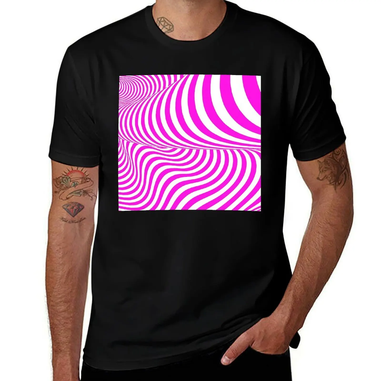Pink And White 3-D Geometric Abstract Pattern T-Shirt vintage man clothes Short sleeve tee Men's clothing
Pink And White 3-D Geometric Abstract Pattern T-Shirt vintage man clothes Short sleeve tee Men's clothing