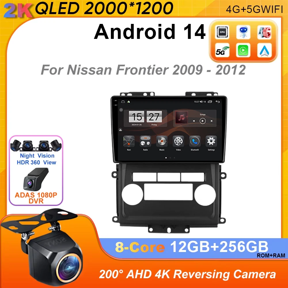 Android 14 Carplay Car Radio For Nissan Frontier Xterra 2009 - 2012 Multimedia Player Autoradio GPS Navigation BT 4G WIFI Stereo
Android 14 Carplay Car Radio For Nissan Frontier Xterra 2009 - 2012 Multimedia Player Autoradio GPS Navigation BT 4G WIFI Stereo