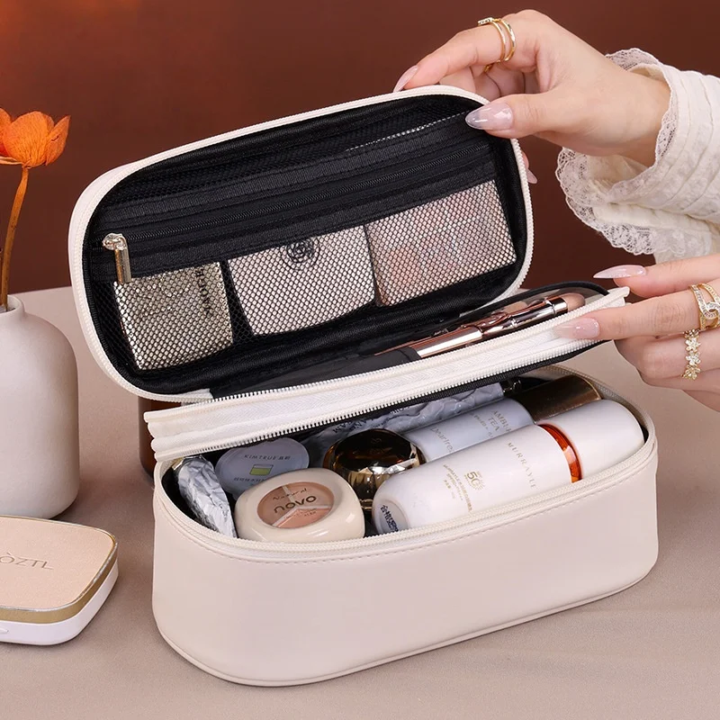 Women's Cosmetic Bag Makeup Bag Double Layer Large Capacity Luxury Cosmetics Organizer Travel Essentials Women Cosmetic Bag
Women's Cosmetic Bag Makeup Bag Double Layer Large Capacity Luxury Cosmetics Organizer Travel Essentials Women Cosmetic Bag
