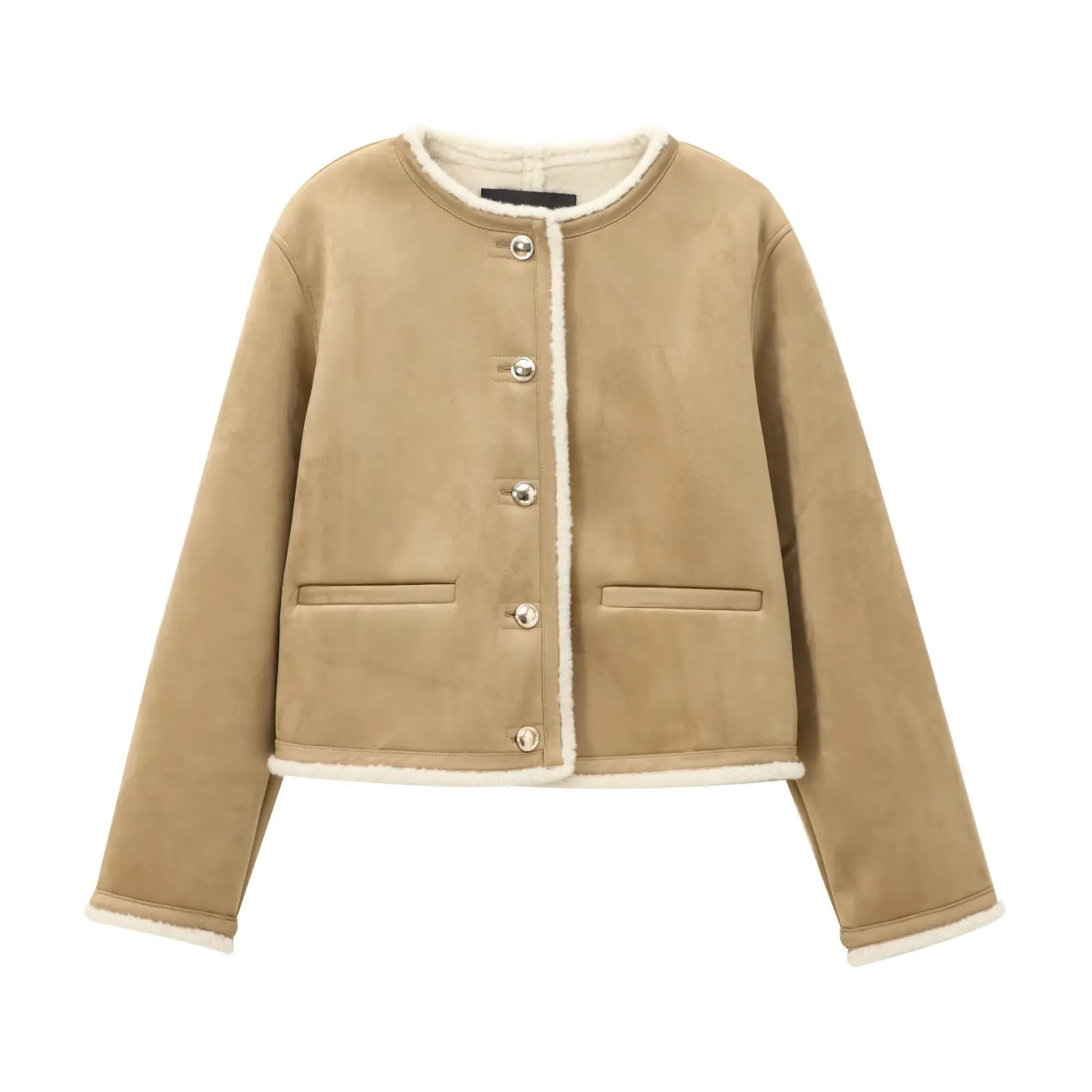 2025 Autumn/Winter New Casual Women's Wear Gold Button Decoration Double sided Jacket Coat Short Top
2025 Autumn/Winter New Casual Women's Wear Gold Button Decoration Double sided Jacket Coat Short Top