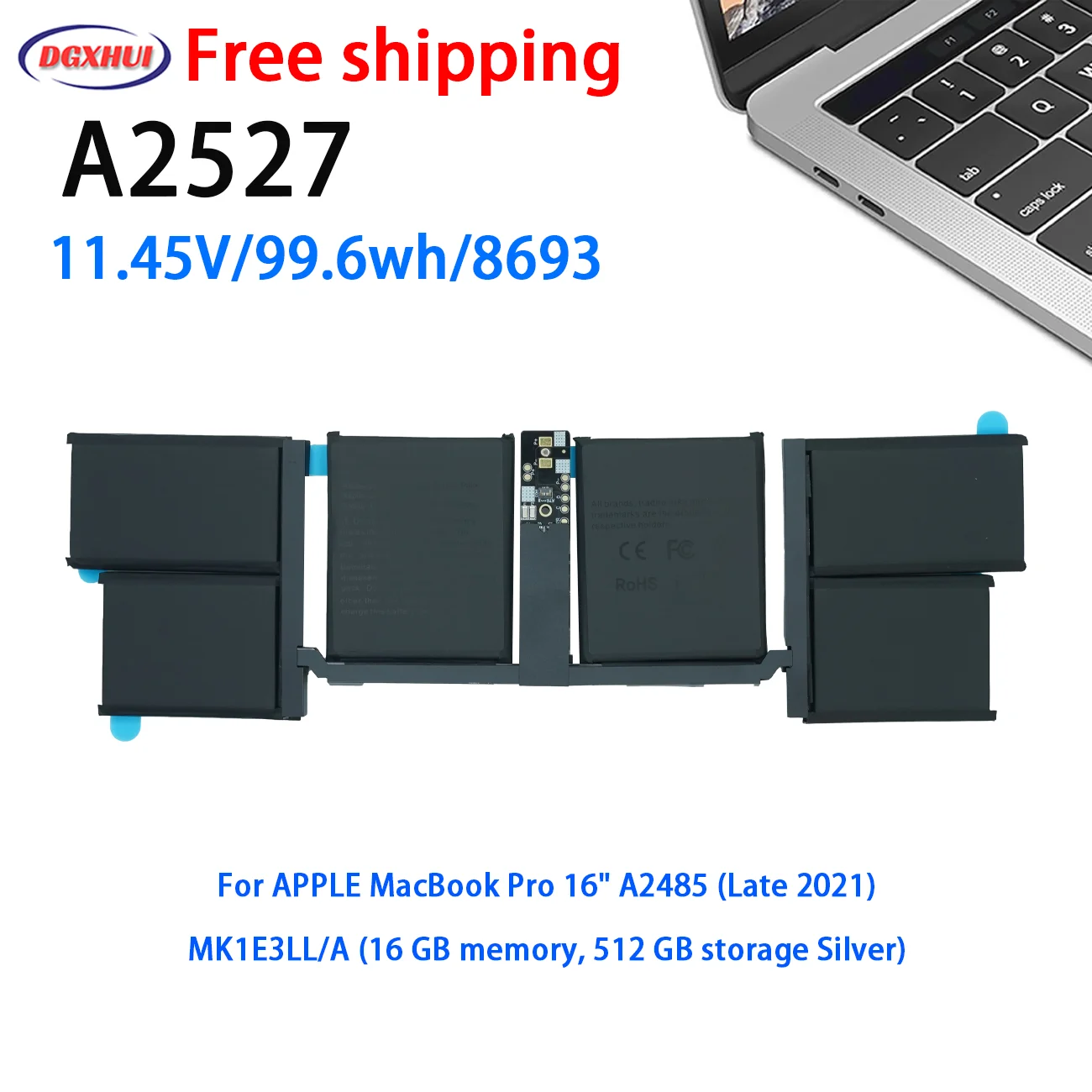 НОВЫЙ аккумулятор A2527 для Apple MacBook Pro 16 дюймов A2485 (конец 2021) MK183LL/A MK193LL/A MK1E3LL/A MK1A3LL/A EMC3651
НОВЫЙ аккумулятор A2527 для Apple MacBook Pro 16 дюймов A2485 (конец 2021) MK183LL/A MK193LL/A MK1E3LL/A MK1A3LL/A EMC3651