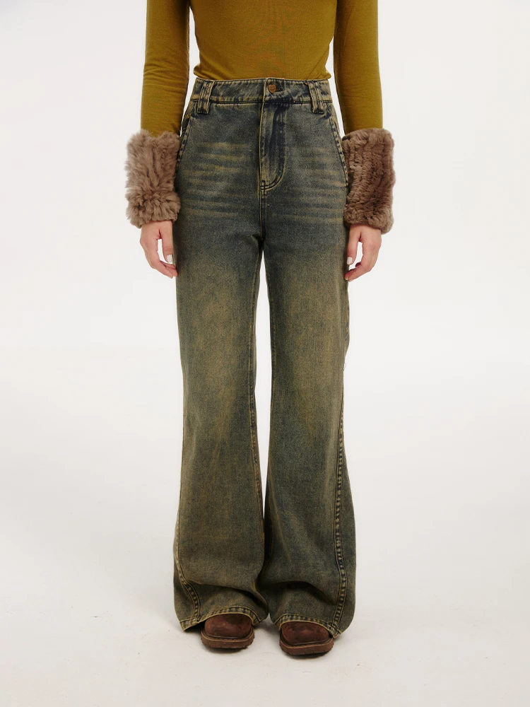 Джинсы Takeanap Retro Flared для женщин: облегающий крой, высокая талия, застежка-молния, стильные брюки-клеш для повседневной носки
Джинсы Takeanap Retro Flared для женщин: облегающий крой, высокая талия, застежка-молния, стильные брюки-клеш для повседневной носки