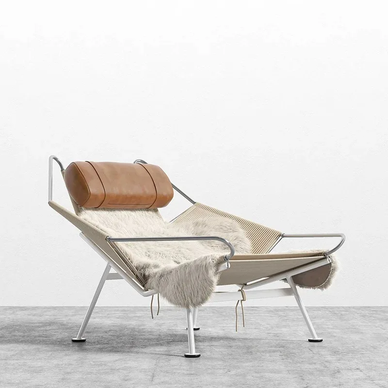Designer flag rope chair living room balcony leisure single sofa recliner minimalist single chair
Designer flag rope chair living room balcony leisure single sofa recliner minimalist single chair