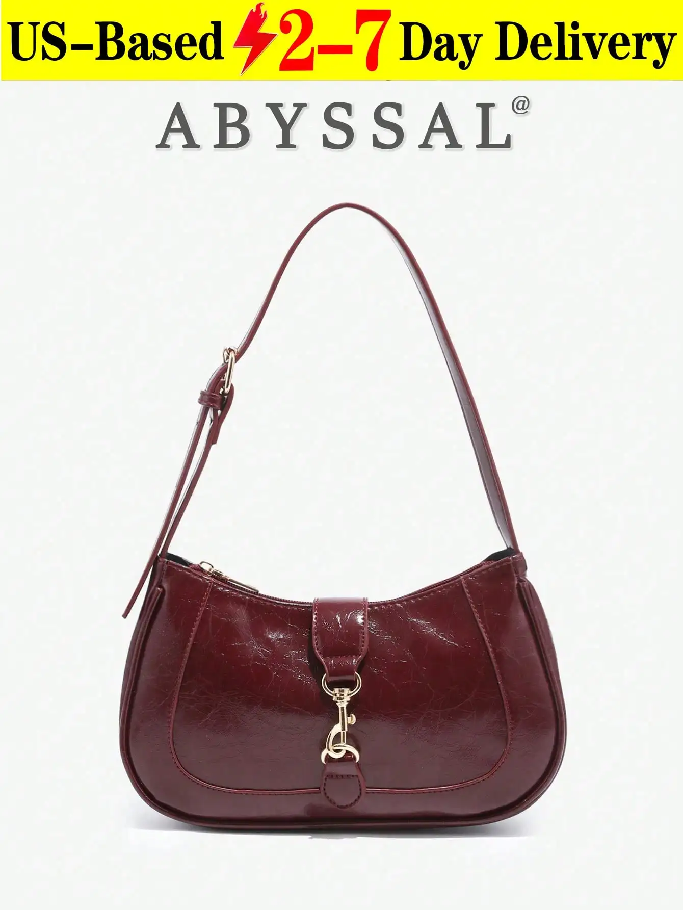 Ретро-минималистичная сумка в форме полумесяца с регулируемым ремнем и декоративным крючком
Ретро-минималистичная сумка в форме полумесяца с регулируемым ремнем и декоративным крючком