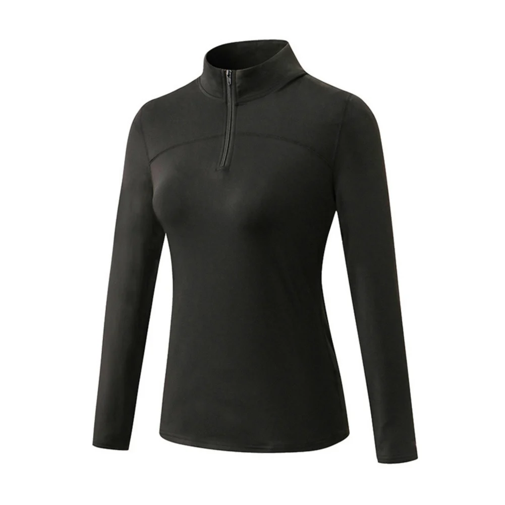 New Women's Plush Top High Elastic With Fleece Ladies Fashion Sports Long Sleeves Running Training Standing Collar
New Women's Plush Top High Elastic With Fleece Ladies Fashion Sports Long Sleeves Running Training Standing Collar