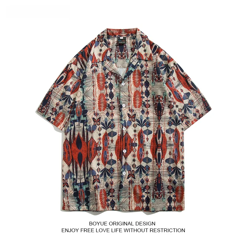 Мужская рубашка Boyue с кубинским воротником, цветочным принтом, свободного кроя, длиной до лодыжек, летняя, в стиле ретро, повседневная, для подростков
Мужская рубашка Boyue с кубинским воротником, цветочным принтом, свободного кроя, длиной до лодыжек, летняя, в стиле ретро, повседневная, для подростков