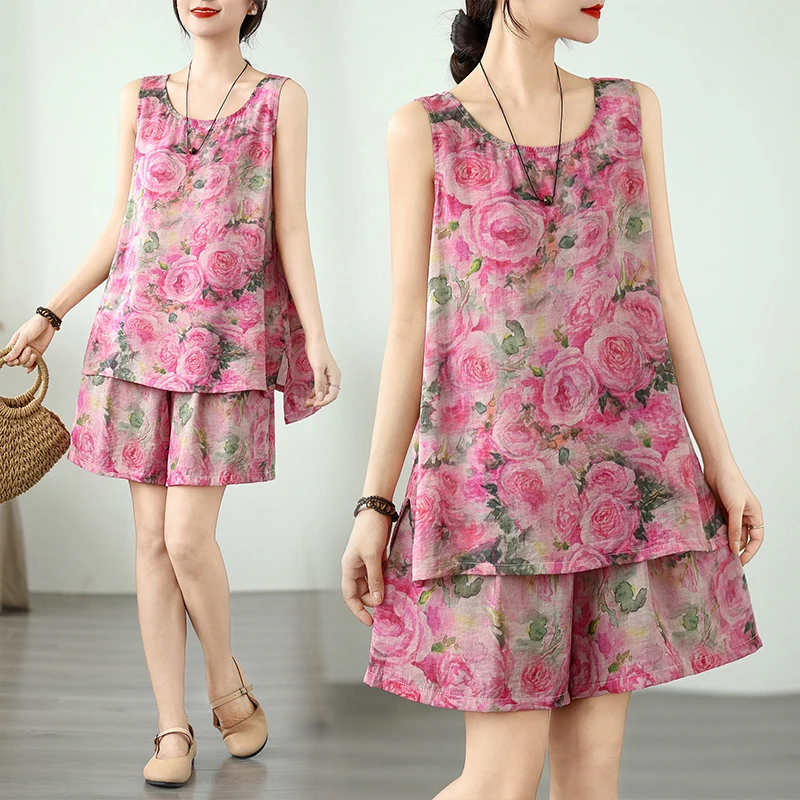 Summer 2026 New Sleeveless Vest Top Casual Pants Two-Piece Set High-End plus Size Women's Cotton Linen Suit Commute Style Art...
Summer 2026 New Sleeveless Vest Top Casual Pants Two-Piece Set High-End plus Size Women's Cotton Linen Suit Commute Style Art...