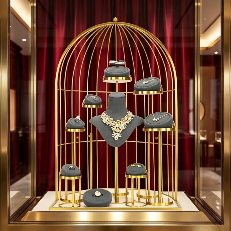 Counter Gray Necklace Stand Luxury Bracelet Display Holder Earring Packaging Display Prop Rack Jewelry Displays Storage Tray
Counter Gray Necklace Stand Luxury Bracelet Display Holder Earring Packaging Display Prop Rack Jewelry Displays Storage Tray