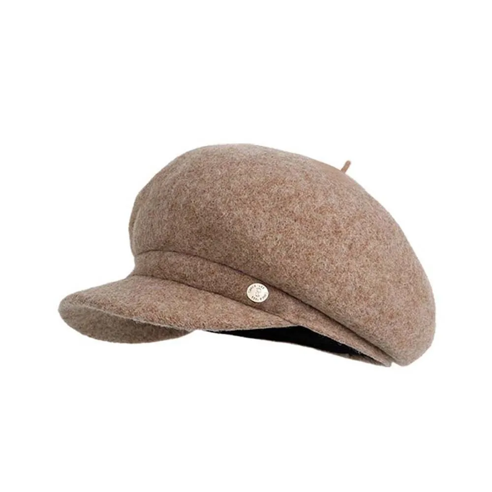 Простая однотонная шерстяная беретка в британском стиле, вязаная восьмиугольная безкозырчатая шапка-капюшон, универсальная женская шапка для художниц на каждый день
Простая однотонная шерстяная беретка в британском стиле, вязаная восьмиугольная безкозырчатая шапка-капюшон, универсальная женская шапка для художниц на каждый день