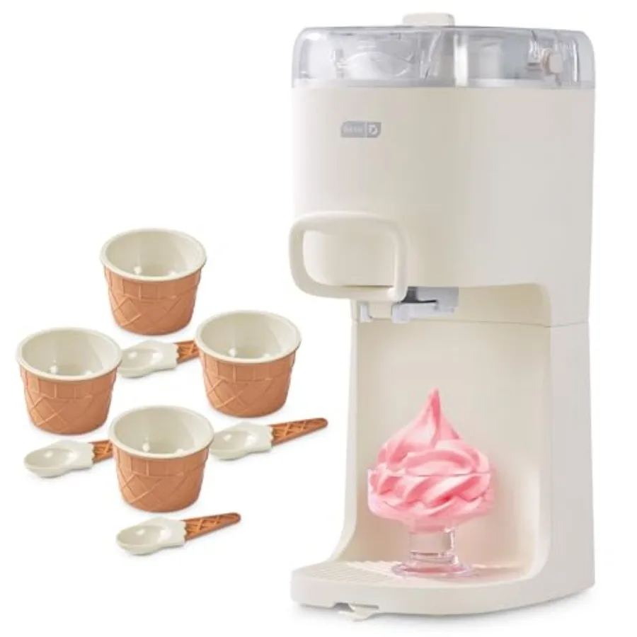 Soft Serve Ice Cream Machine for Soft Serve Froyo Sorbet Fruit Whips Compact Design Double Insulated Freezer Bowl 1-Pint Ccity
Soft Serve Ice Cream Machine for Soft Serve Froyo Sorbet Fruit Whips Compact Design Double Insulated Freezer Bowl 1-Pint Ccity
