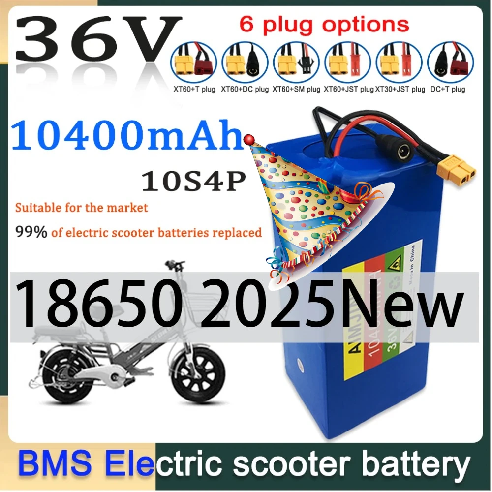1000W Power 18650 36V 10S4P 10400Ah Modified Bicycle electric scooter Vehicle Built in BMS Li-ion Battery with charger
1000W Power 18650 36V 10S4P 10400Ah Modified Bicycle electric scooter Vehicle Built in BMS Li-ion Battery with charger