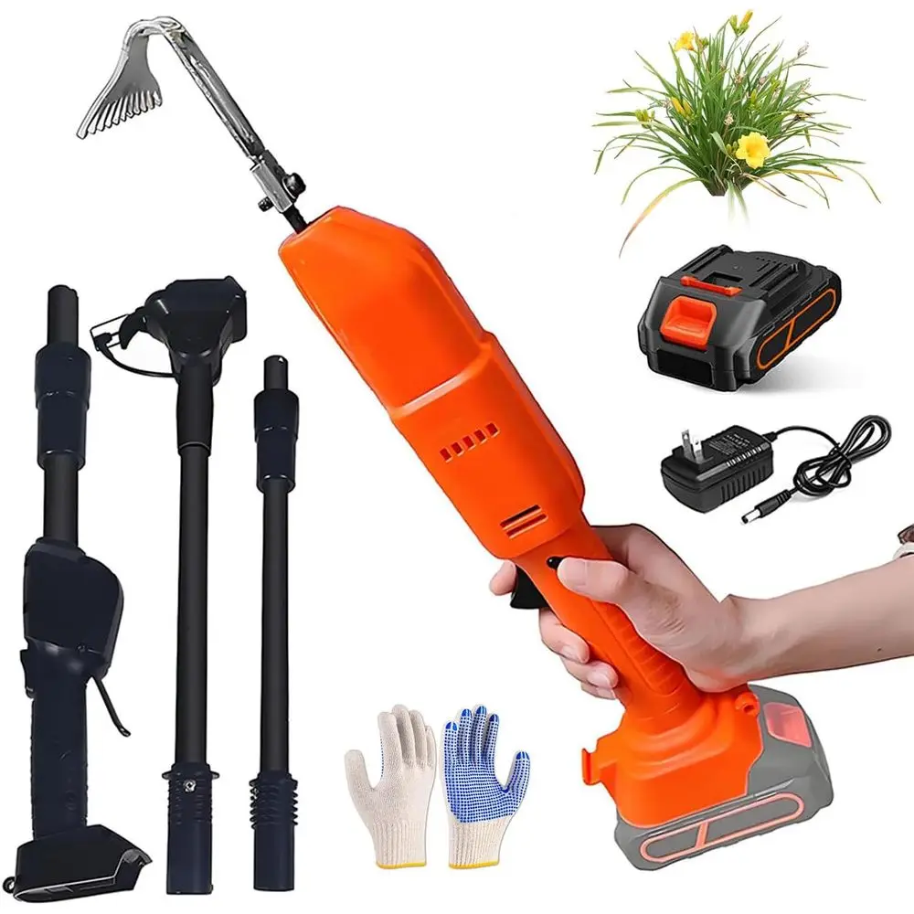 Электрический культиватор 2-в-1 с перезаряжаемой литиевой батареей и телескопической стойкой — садовый инструмент для ослабления почвы и Wee
Электрический культиватор 2-в-1 с перезаряжаемой литиевой батареей и телескопической стойкой — садовый инструмент для ослабления почвы и Wee