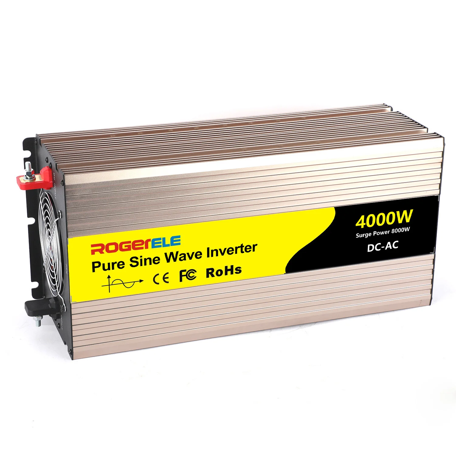 Wenzhou Roger Brand 4000W Pure Sine Wave Inverter With FCC, CE, RoHS Certifications - Outdoor & Car Power Inverter
Wenzhou Roger Brand 4000W Pure Sine Wave Inverter With FCC, CE, RoHS Certifications - Outdoor & Car Power Inverter