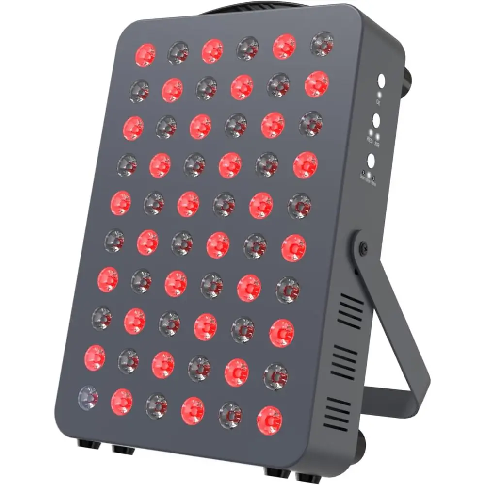 LED Light Therapy Panel - 660nm Red & 850nm Infrared, 60 LEDs, Timer, Stand & Handle
LED Light Therapy Panel - 660nm Red & 850nm Infrared, 60 LEDs, Timer, Stand & Handle