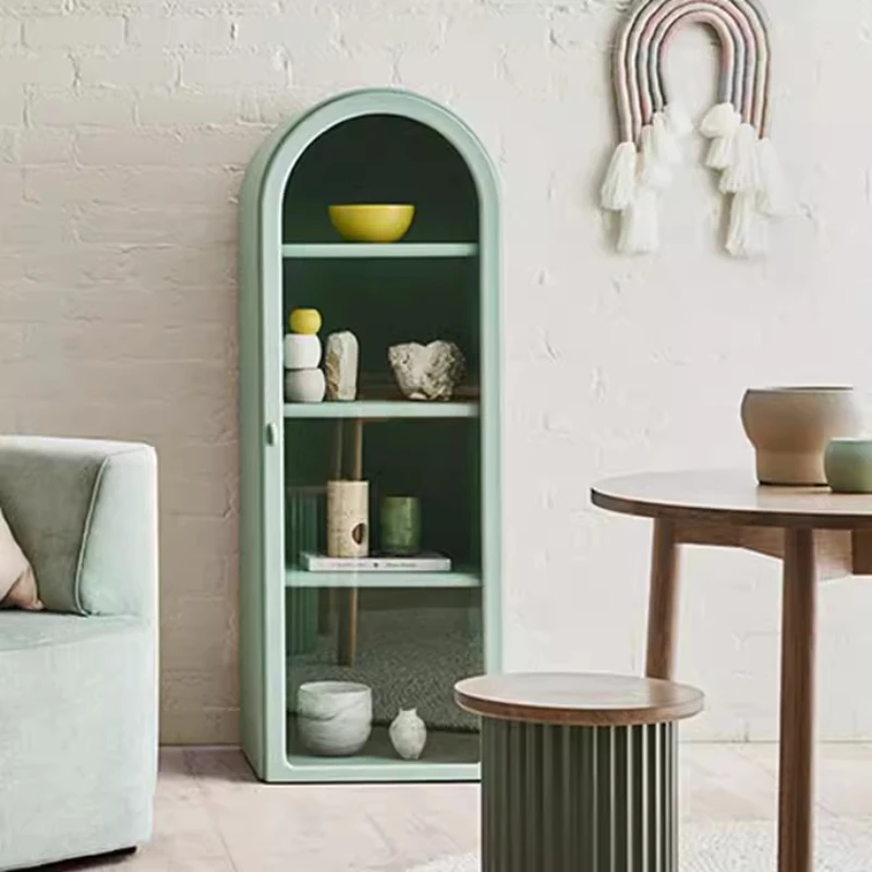 Arched bookcase Nordic modern simple storage display living room against the wall
Arched bookcase Nordic modern simple storage display living room against the wall