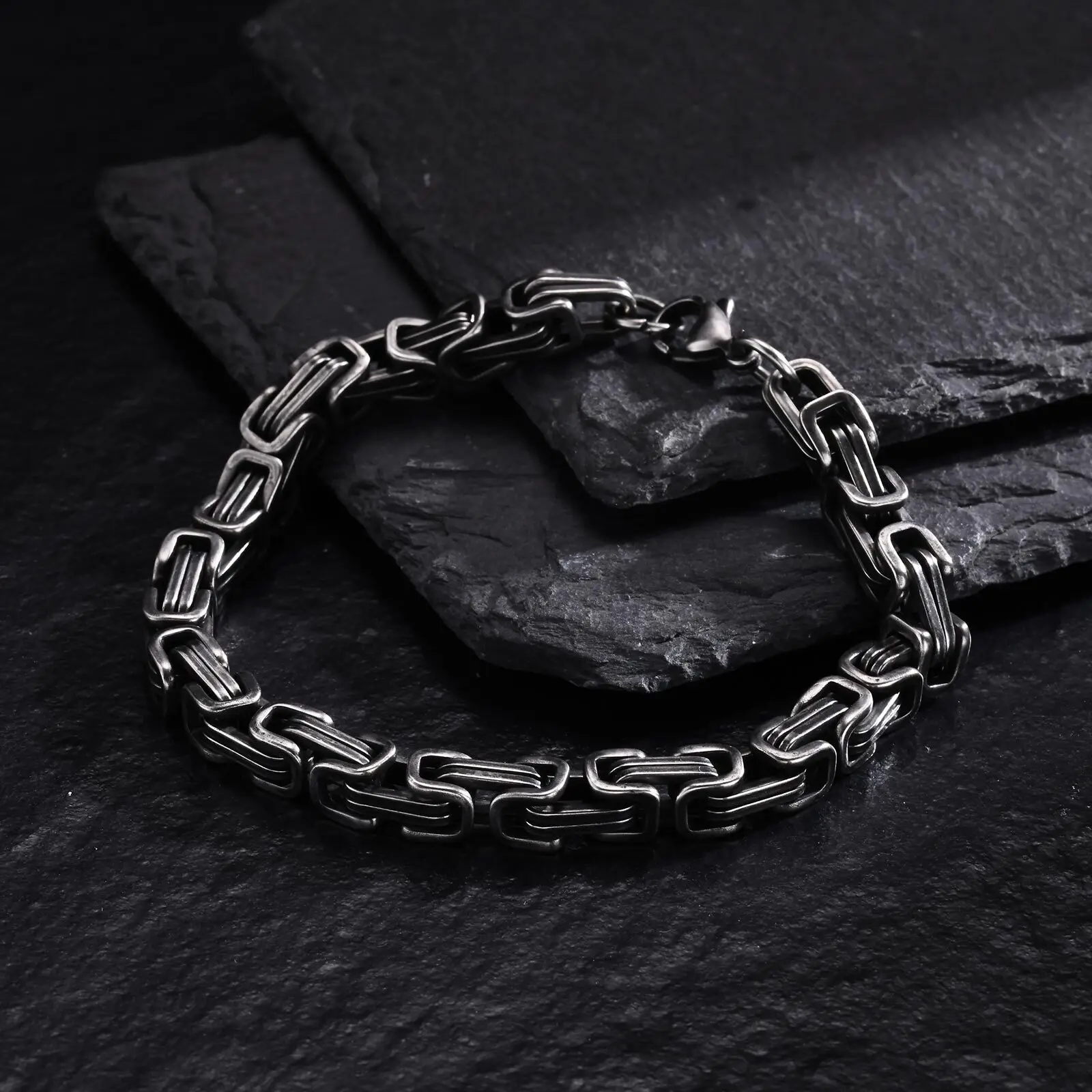 Retro Byzantine Bracelets for Men Boys,Chunky Stainless Steel Chain Bracelets,Vintage Rock Punk Cool Jewelry Gift
Retro Byzantine Bracelets for Men Boys,Chunky Stainless Steel Chain Bracelets,Vintage Rock Punk Cool Jewelry Gift
