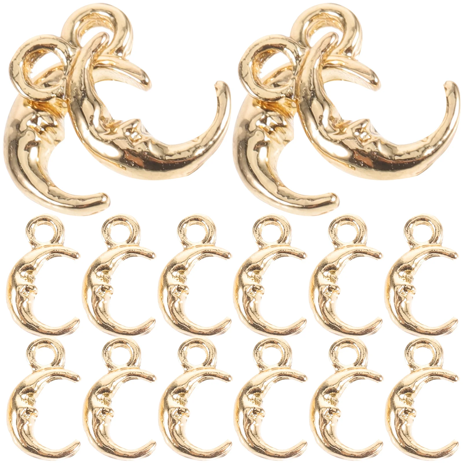 20 Pcs Moon Star Pendant Beads Gold Silver Alloy DIY Charms Bracelets Necklace Decorations Mini Jewelry Accessories
20 Pcs Moon Star Pendant Beads Gold Silver Alloy DIY Charms Bracelets Necklace Decorations Mini Jewelry Accessories