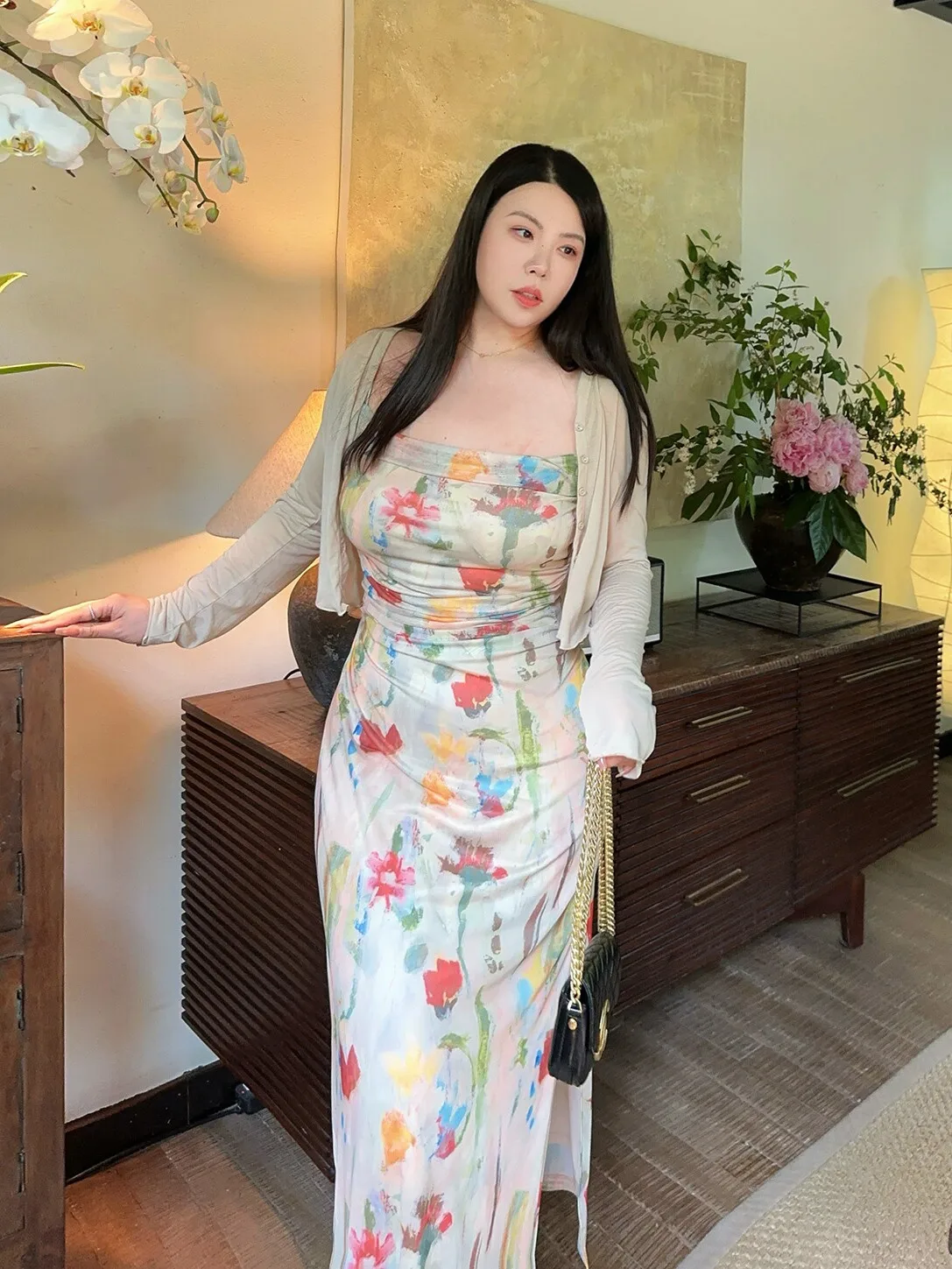 Monet Garden Oil Painting Large Size Dress Sexy Waist Cinching Floral Pleated Women's Dress French Style Casual Summer Dress
Monet Garden Oil Painting Large Size Dress Sexy Waist Cinching Floral Pleated Women's Dress French Style Casual Summer Dress