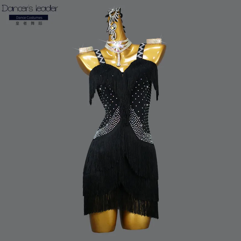 High-end Custom Latin Dance Dress Sexy Bushy Fringed Dress Cha Tango Samba Stage Professional Dance Costume
High-end Custom Latin Dance Dress Sexy Bushy Fringed Dress Cha Tango Samba Stage Professional Dance Costume