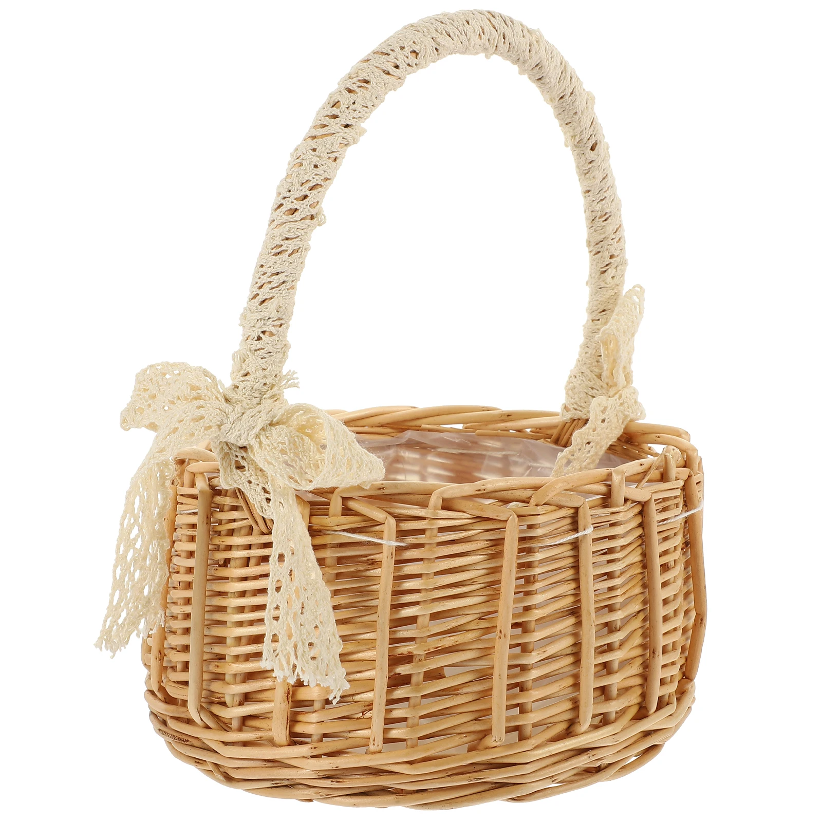 1pc Woven Basket Rattan Flower Small Decorative Storage Blanket Wooden Handle Natural Household Durability Long
1pc Woven Basket Rattan Flower Small Decorative Storage Blanket Wooden Handle Natural Household Durability Long