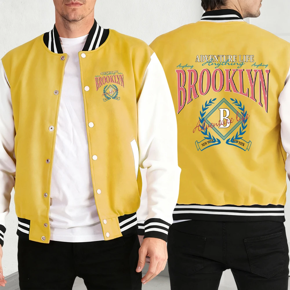 Adventure Life Anything Brooklyn с принтом Бейсбольный трикотаж Осенний мужской спортивный костюм Хип-хоп Зимние куртки Одежда на пуговицах
Adventure Life Anything Brooklyn с принтом Бейсбольный трикотаж Осенний мужской спортивный костюм Хип-хоп Зимние куртки Одежда на пуговицах
