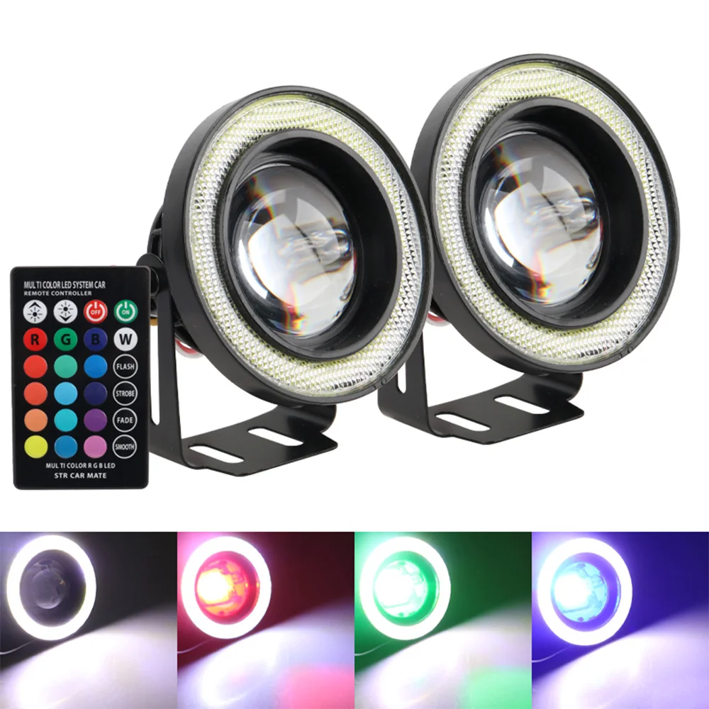 rgb angel eye fog light 3inch 3.5inch car Headlamps Daytime running lamp Туманный фонарь rgb led car bulb fog lamp accessories
rgb angel eye fog light 3inch 3.5inch car Headlamps Daytime running lamp Туманный фонарь rgb led car bulb fog lamp accessories