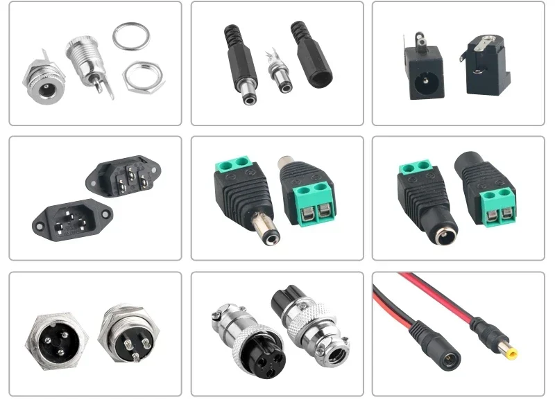 1pcs DC power supply plug socket male-to-female connector adapter wire bushing male
1pcs DC power supply plug socket male-to-female connector adapter wire bushing male